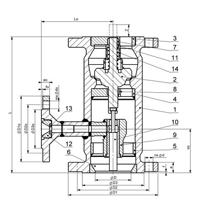 Vertical Lift-type Check Valve with automatic relief PN 16-100
